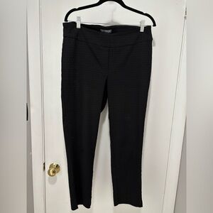 Erica Taylor Jacquard Black Women's Straight Leg Pull On Pants